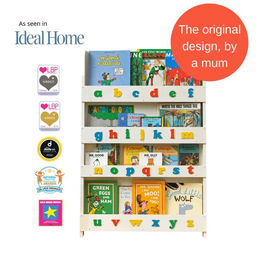 Tidy Books Alphabet Bookcase - White - Image 6
