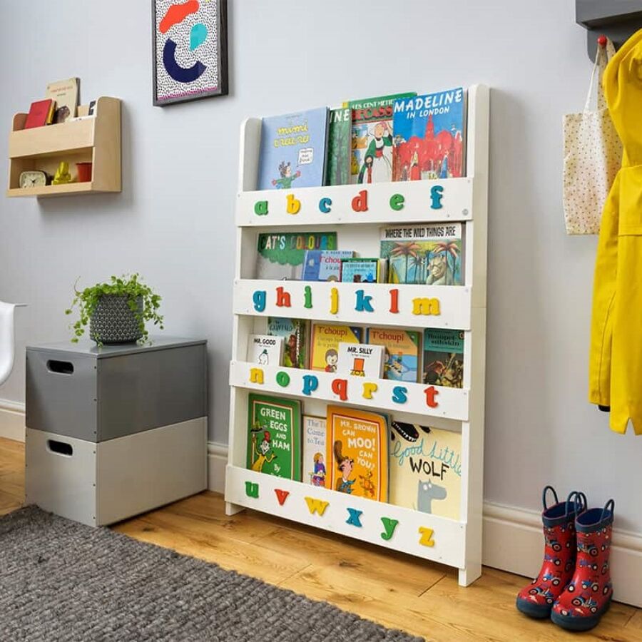 Tidy Books Alphabet Bookcase - White - Image 2