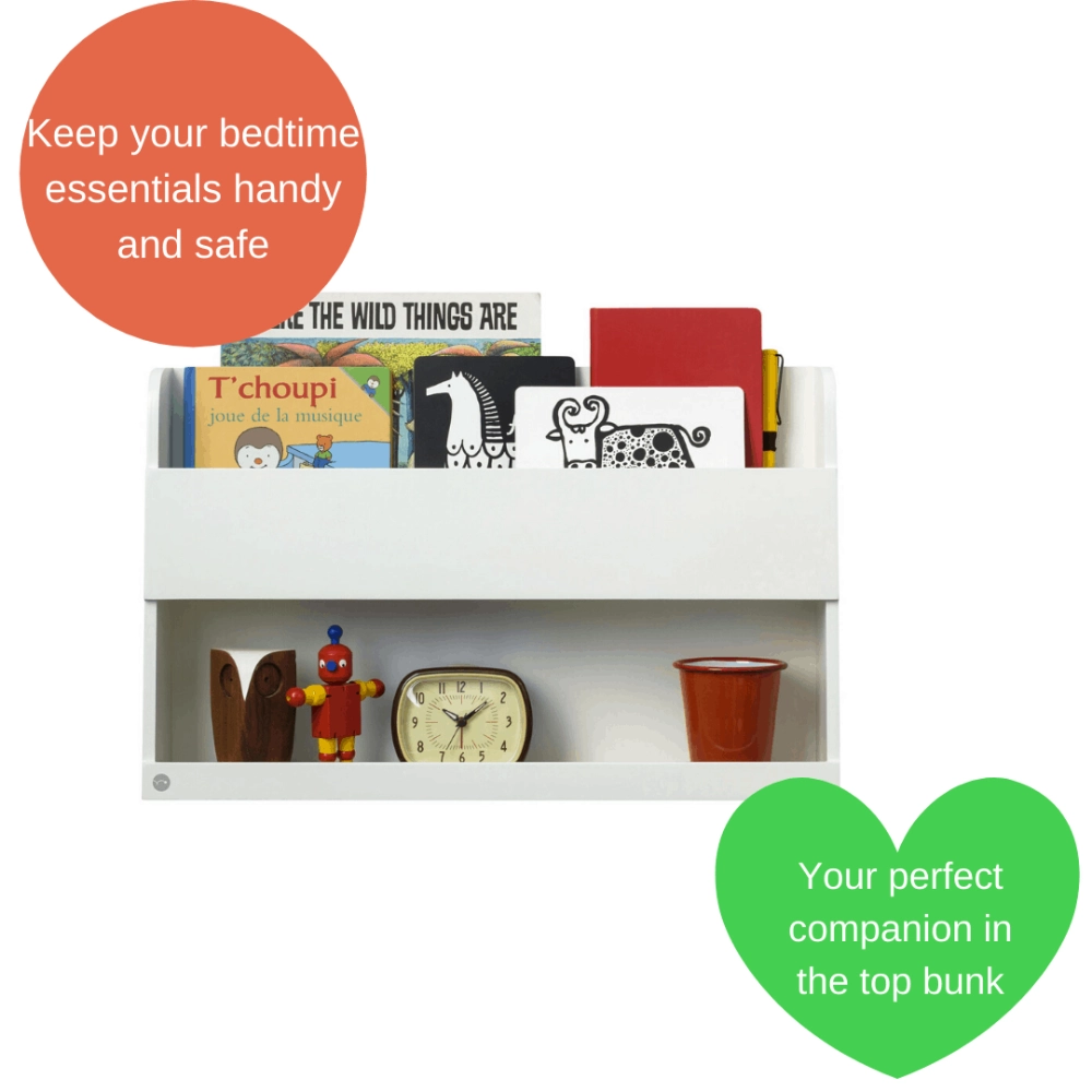 Tidy Books Bunk Bed Buddy White 14
