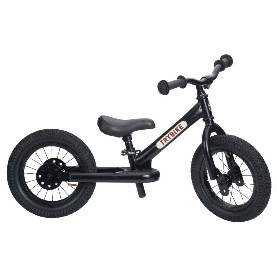Trybike 2 in 1 Balance Bike Black - Image 2