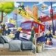 Walltastic Emergency Services Wall Mural - To the Rescue, Join the Team and  wall mural designed to transform bedrooms and playrooms