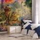 Walltastic Landscape of Dinosaurs Wall Mural, is a wonderfully illustrated wall mural depicting a Jurassic scene, that would instantly transform any kids room or playroom.