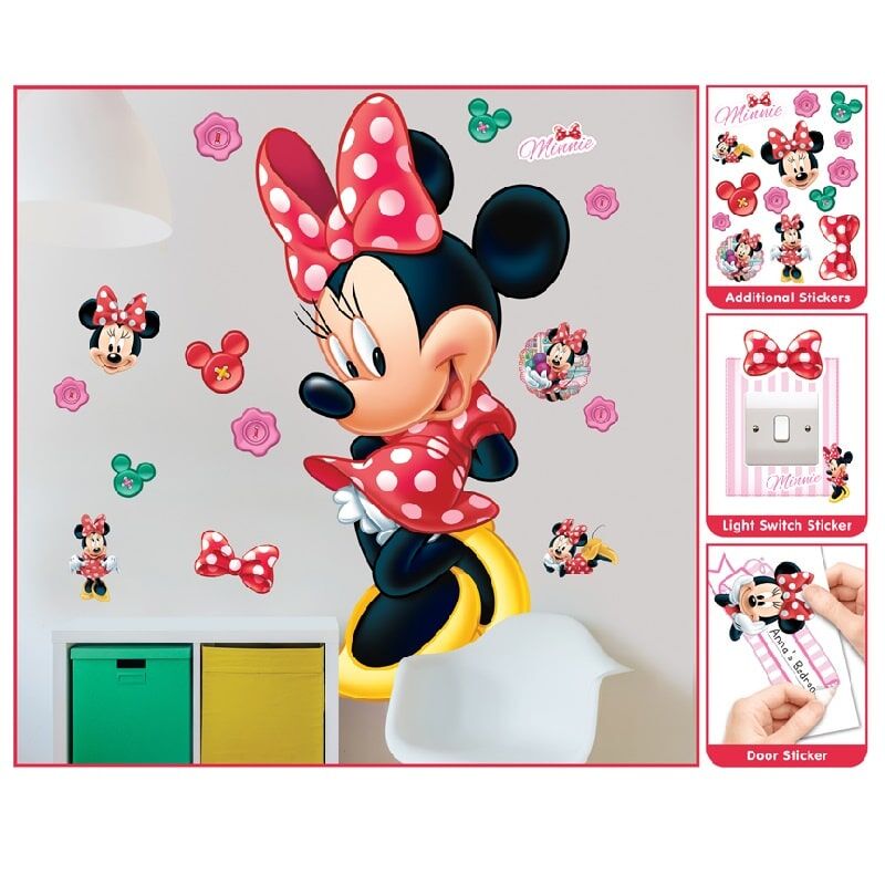 Walltastic Minnie Mouse Large Character Room Sticker - Image 2