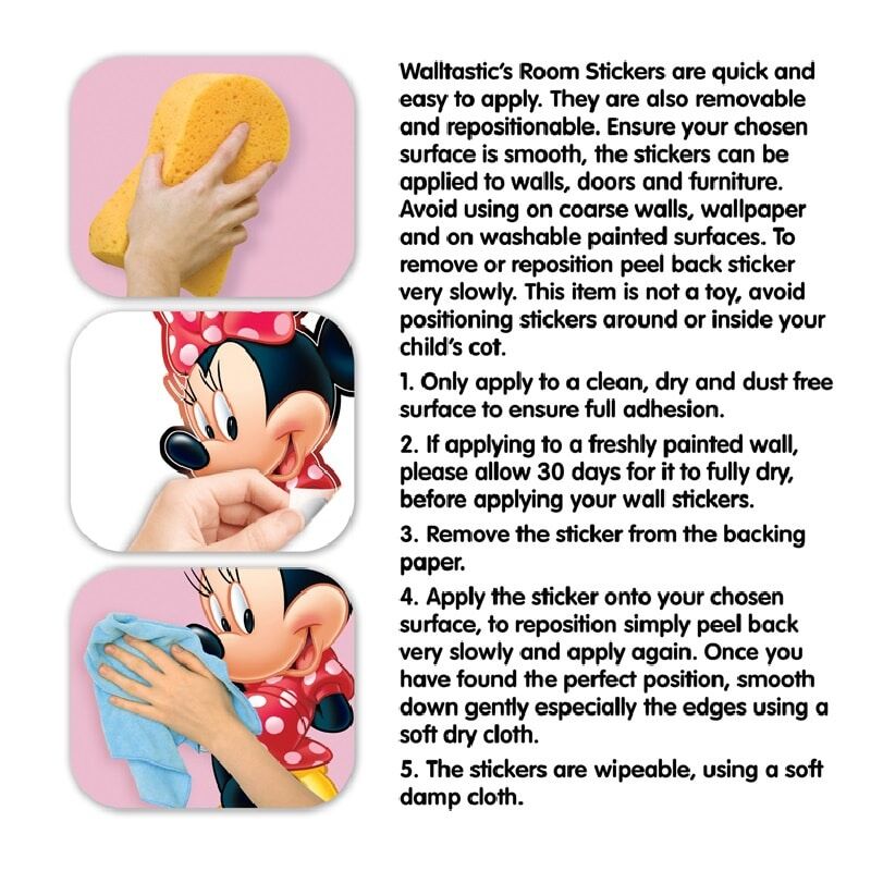 Walltastic Minnie Mouse Large Character Room Sticker - Image 3
