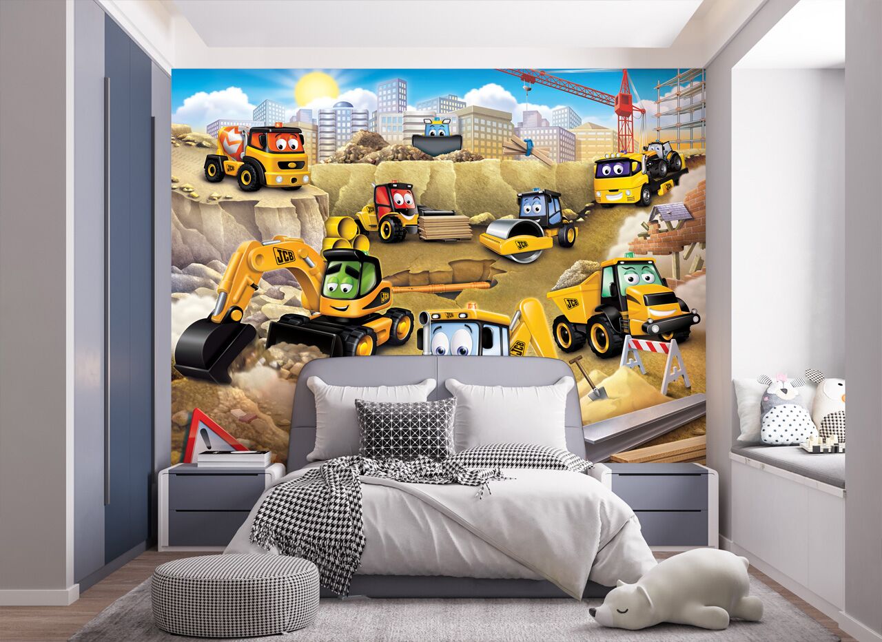 Walltastic My 1 First JCB Wall Mural 1