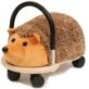 Wheelybug Plush Hedgehog,  a fun ride on toy that can go backwards, forwards, sideways, round and round, they can be ridden, pushed, pulled, kissed and cuddled!