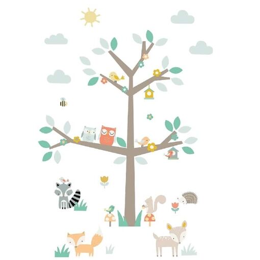 Walltastic Woodland Tree & Friends Large Character Sticker - Image 2