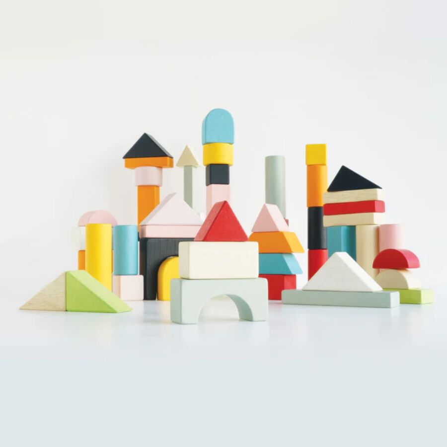 Le Toy Van Building Blocks & Cotton Bag - Image 4