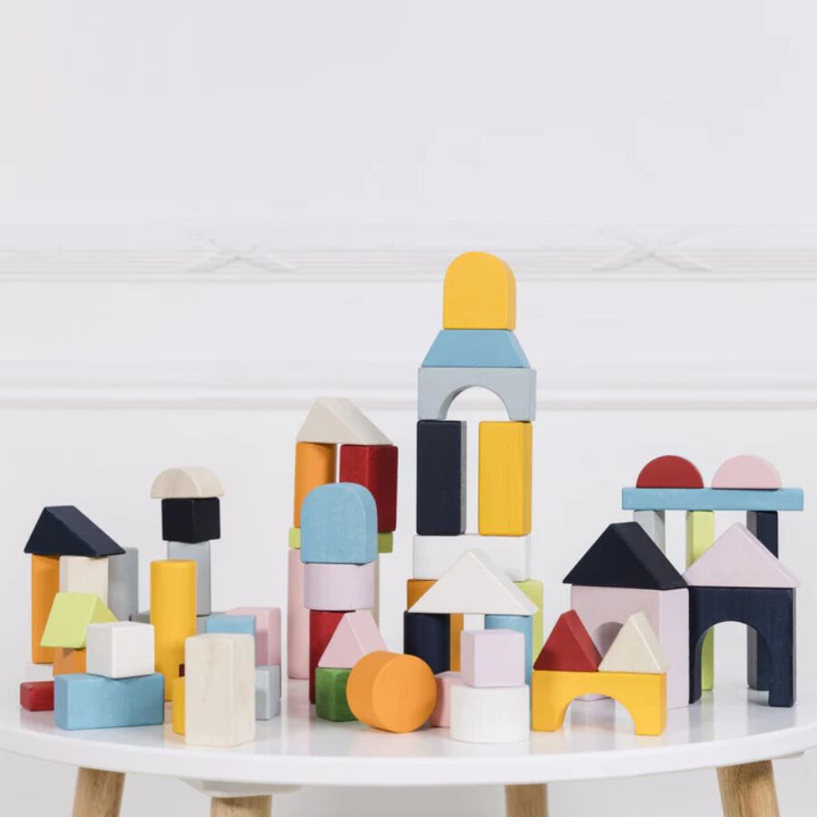 Le Toy Van Building Blocks & Cotton Bag - Image 3